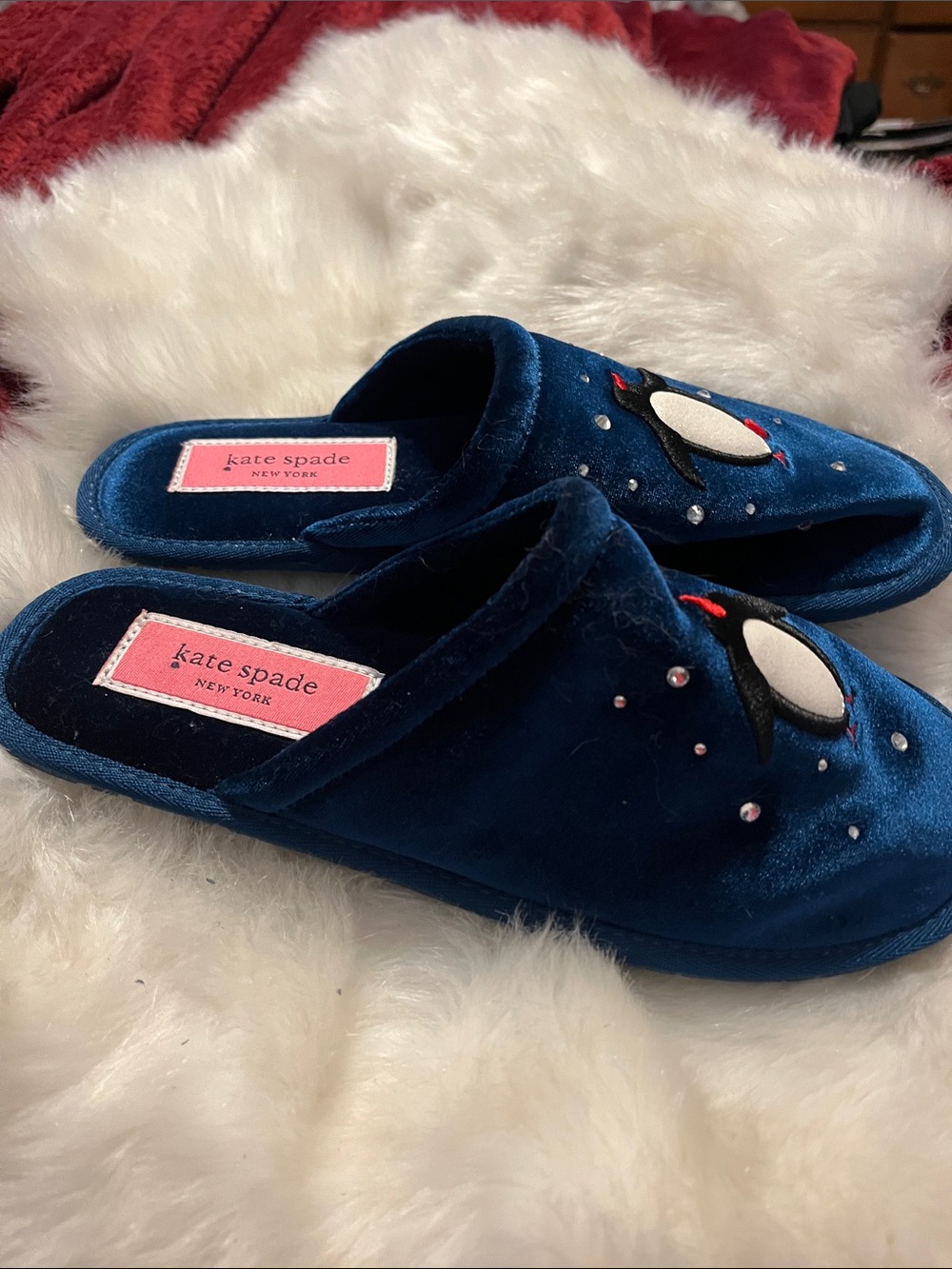Kate Spade Jolie Slipper with Penguin Detail - Picture 2 of 8